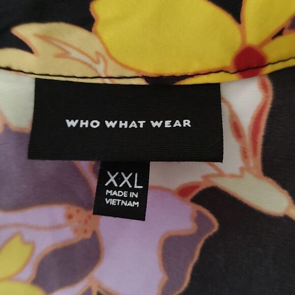 Who what Wear floral blouse Sz XXL NWOT - Picture 5 of 5